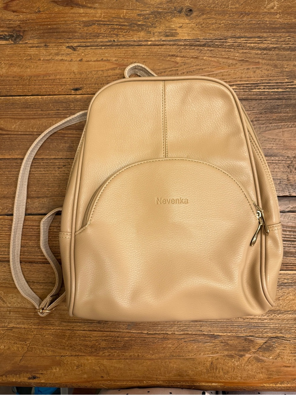 A38 - Tan Backpack - Everyday Casual Travel Backpack